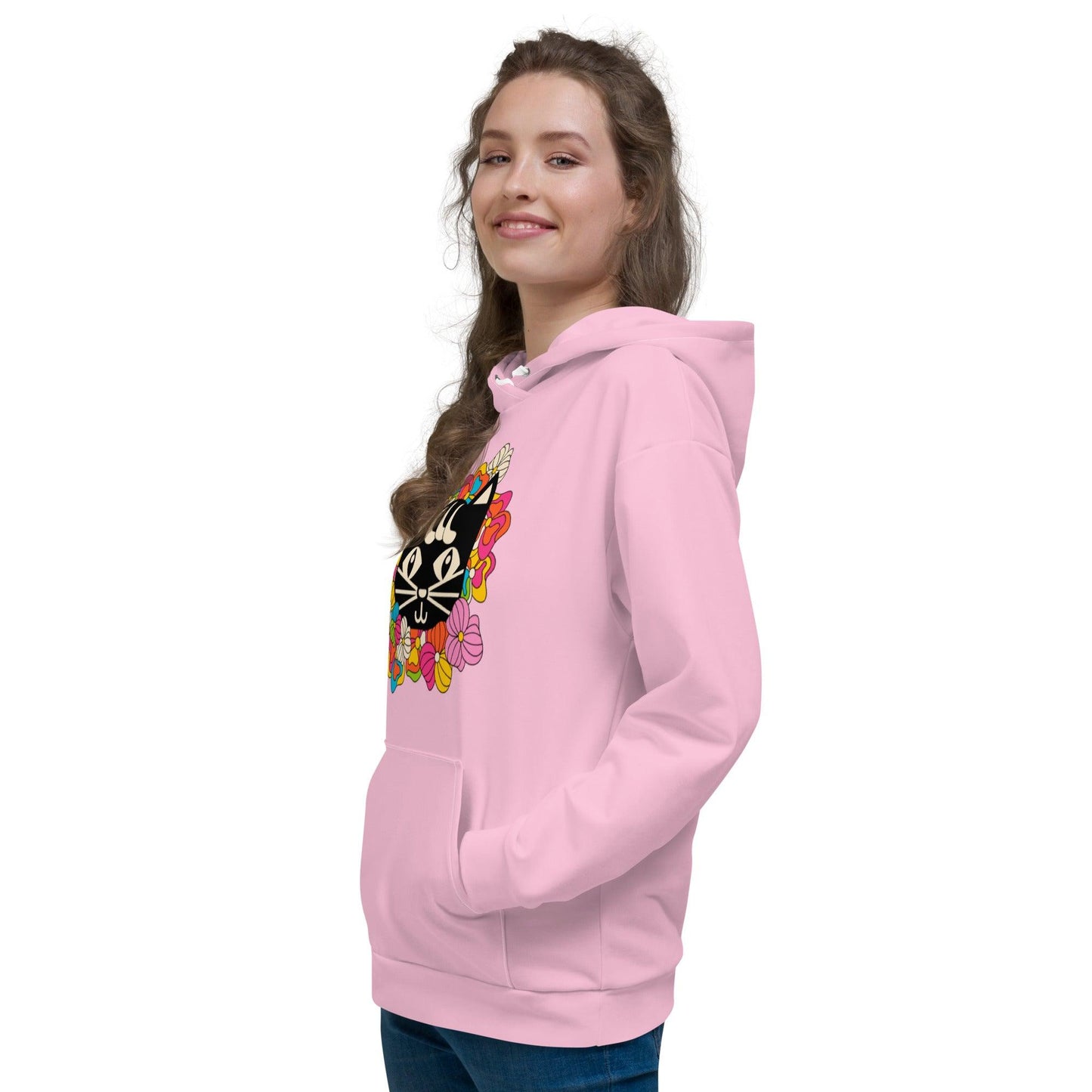 MAGICAT pink (just cat) - Hoodie | SHALMIAK