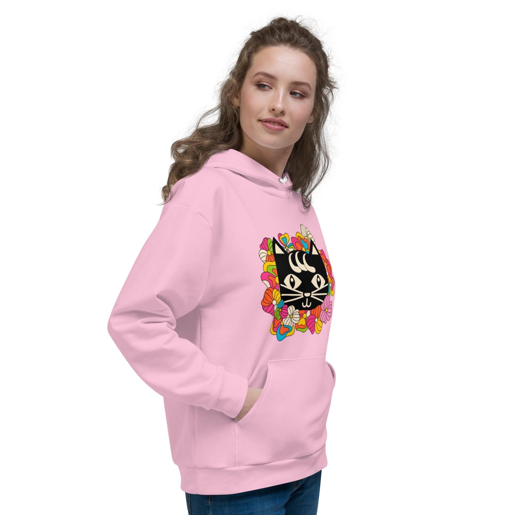 MAGICAT pink (just cat) - Hoodie | SHALMIAK