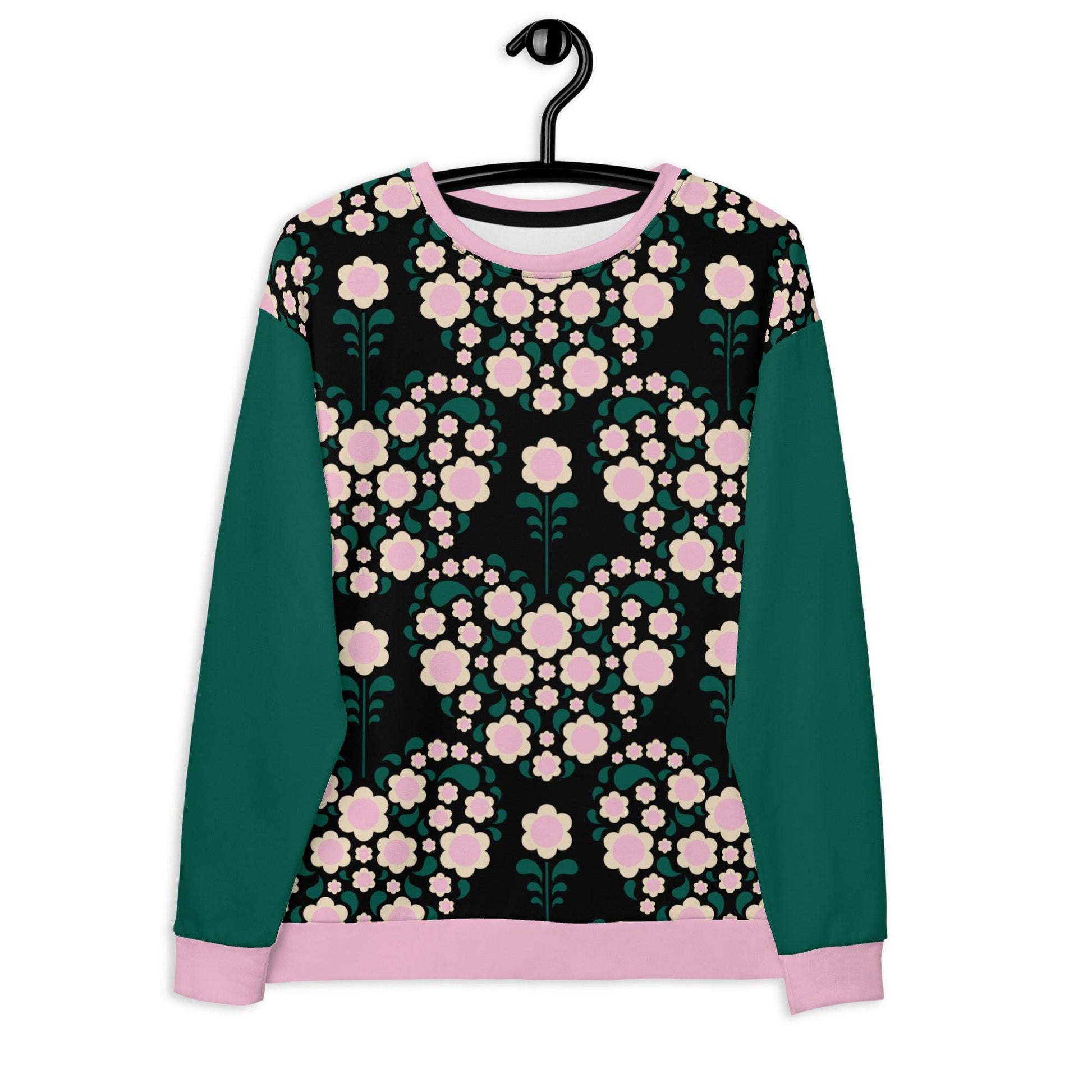 HEARTBEAT pink black - Sweatshirt | SHALMIAK