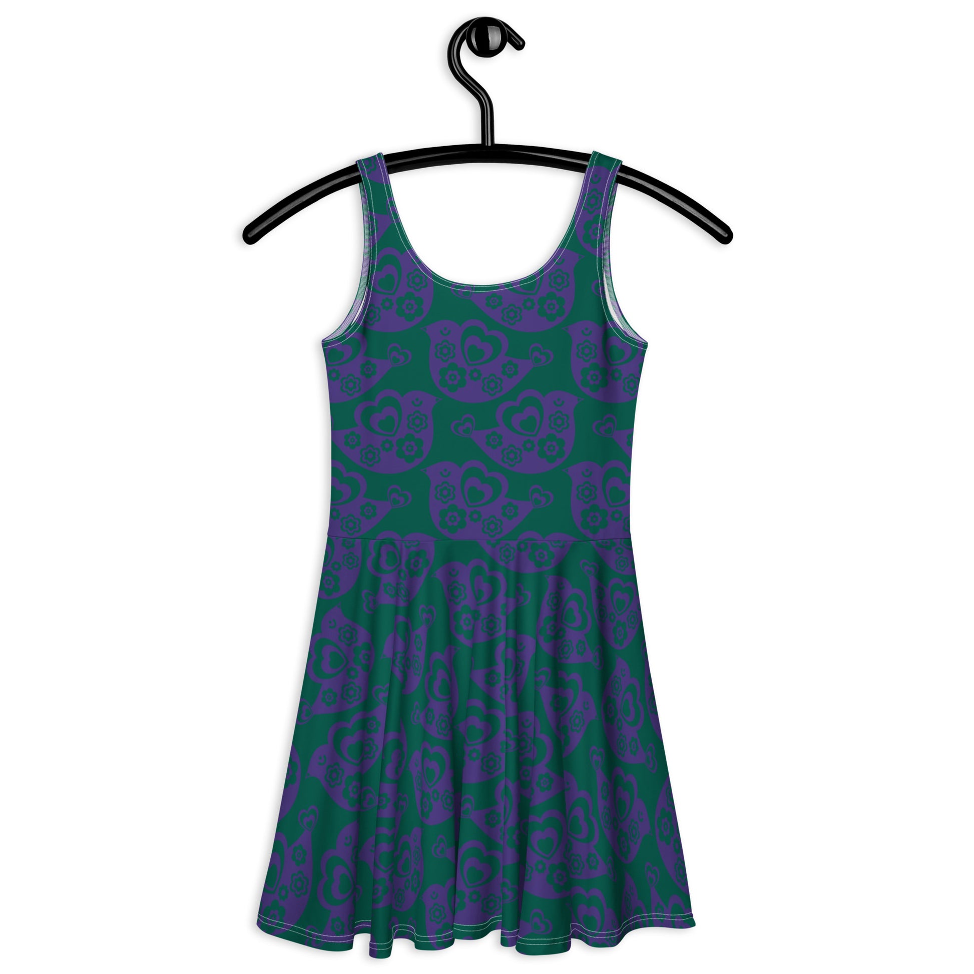 TWEET LOVE green purple - Skater Dress