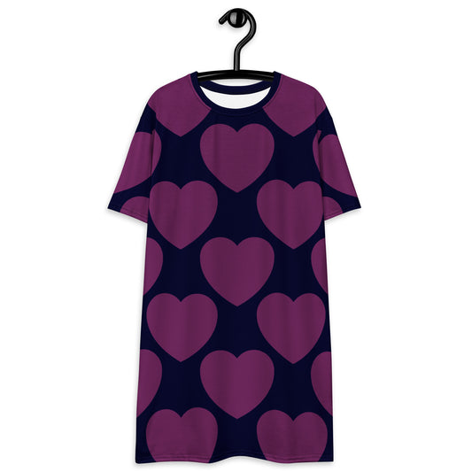 ELLIE LOVE plum - T-Shirt Dress