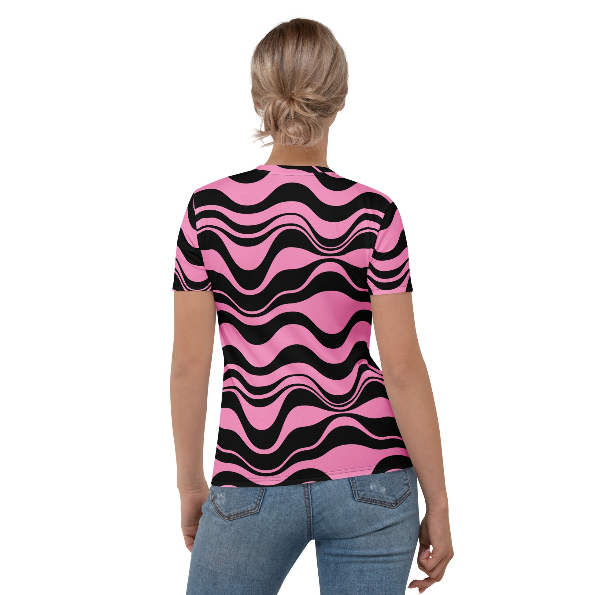ENERGY WAVES pink black - Woman's T-Shirt