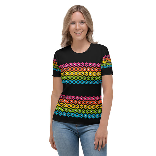 PEACOCK BLOOM rainbow - Woman's T-Shirt