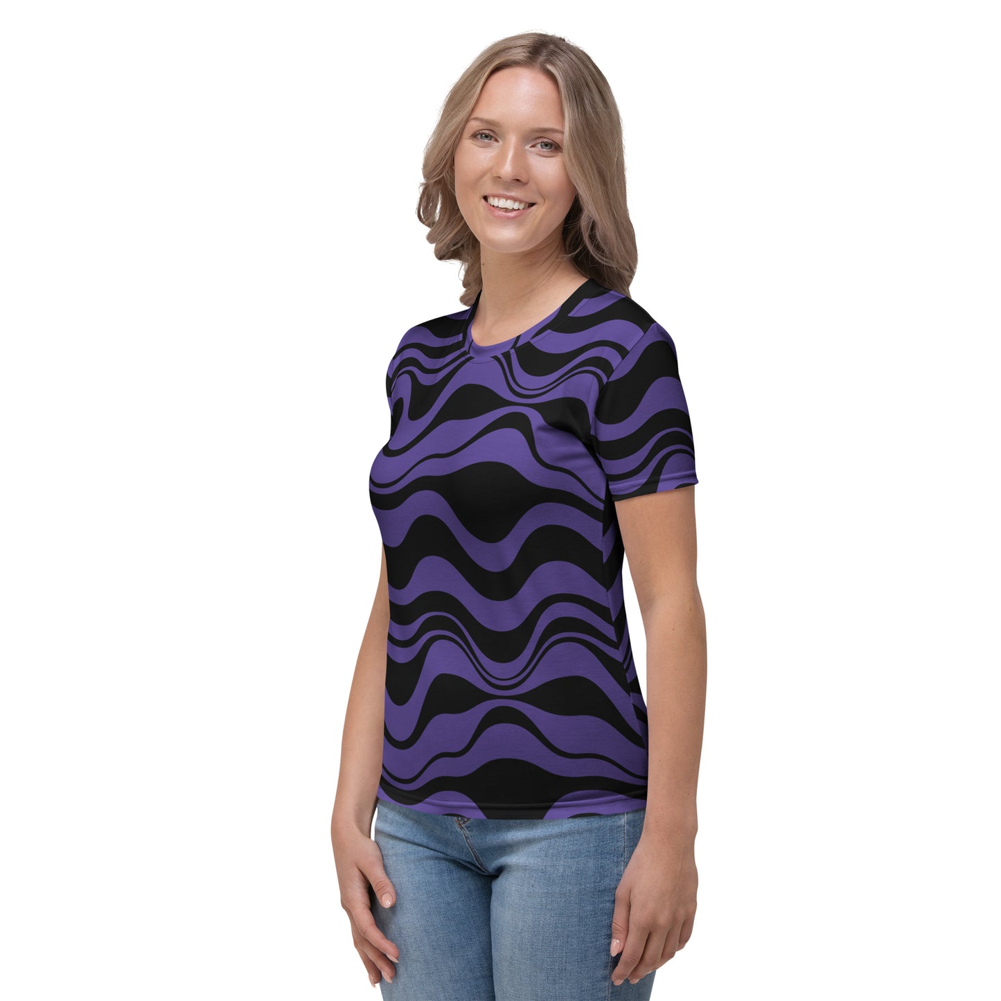 ENERGY WAVES purple black - Woman's T-Shirt