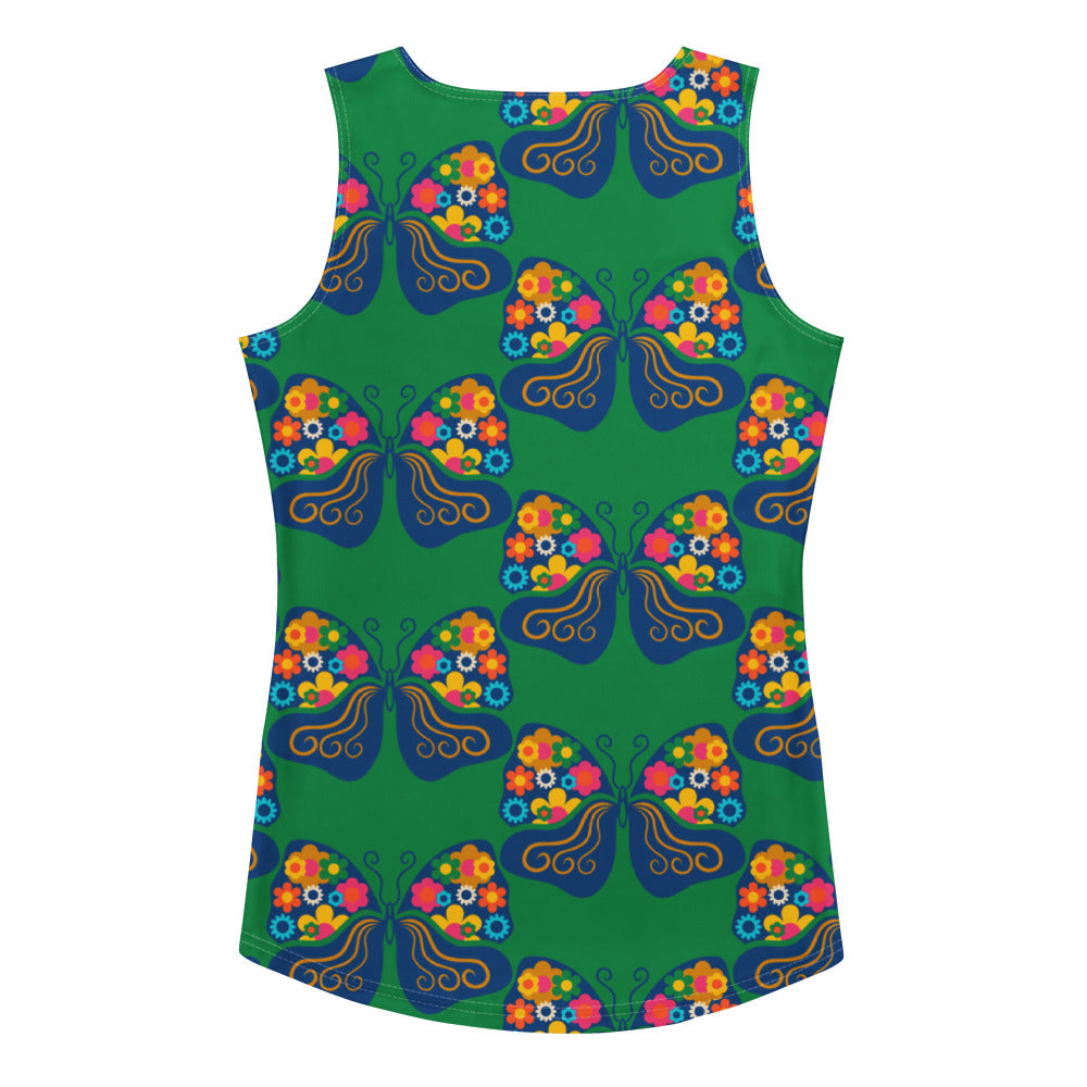 FAB FLOVERYFLY green - Tank Top | SHALMIAK