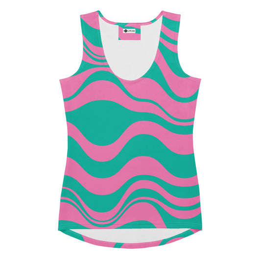 ENERGY WAVES pink mint - Tank Top