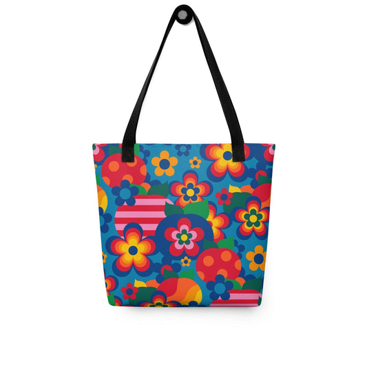 Tote Bag - APPLEMANIA blue - Fun Apple Print
