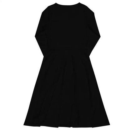 Midi dress - BLACK - Single color