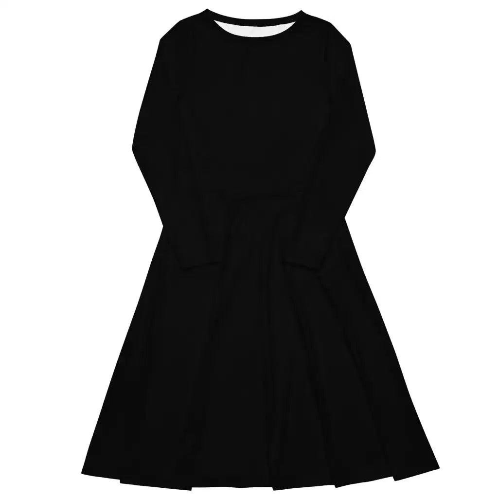 Midi dress - BLACK - Single color