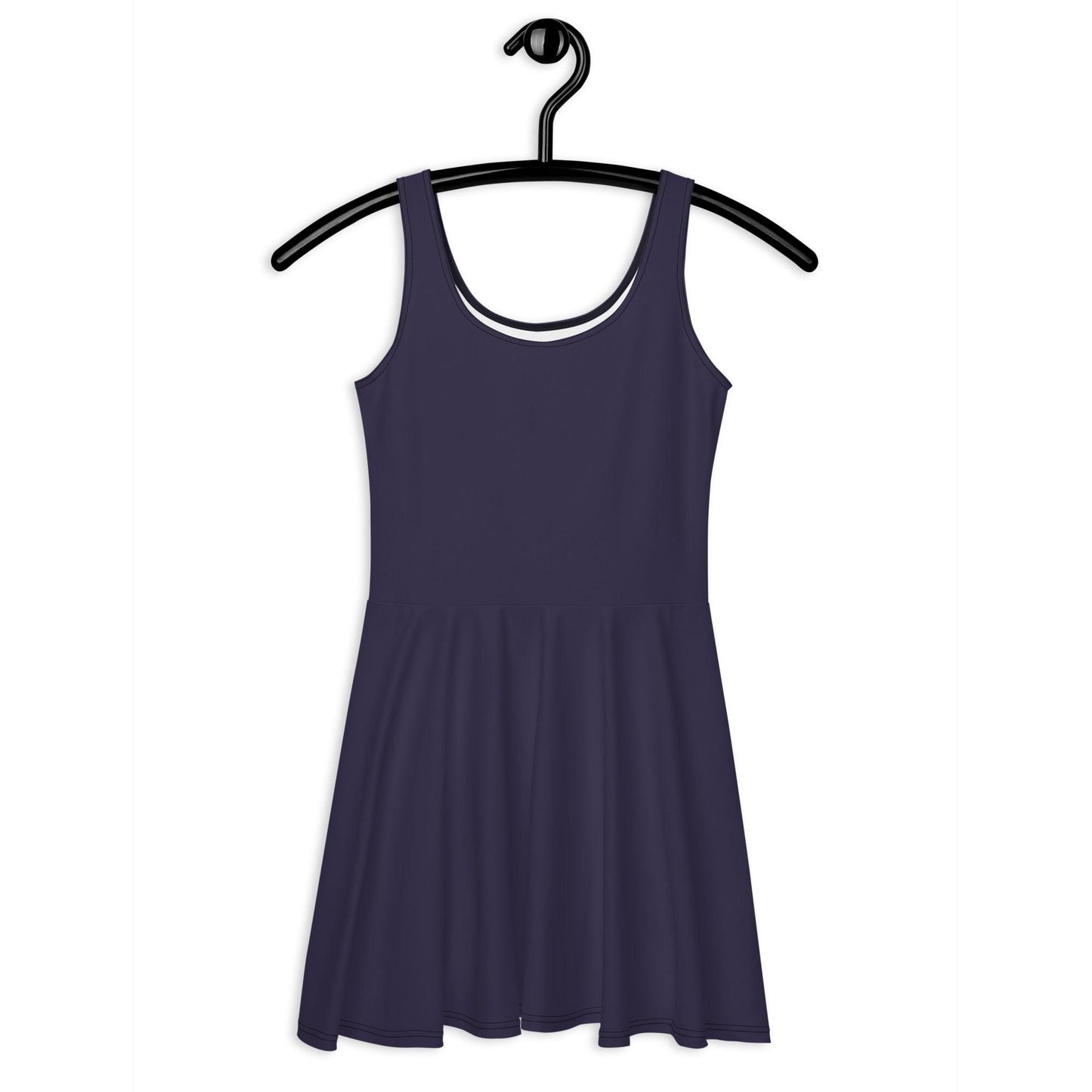 Skater dress - DARK BLUE - Single color 3XL