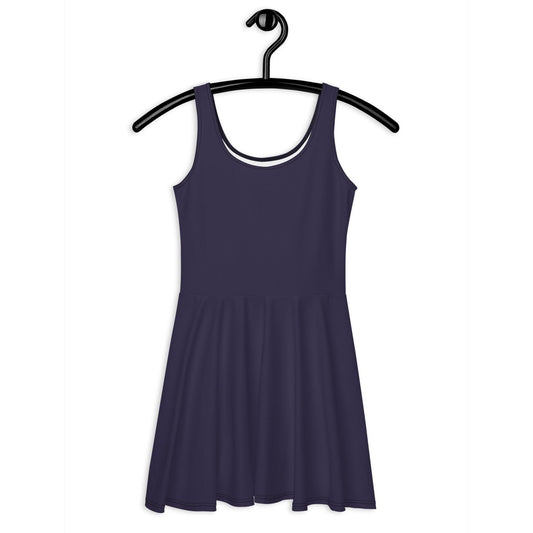 Skater dress - DARK BLUE - Single color 3XL