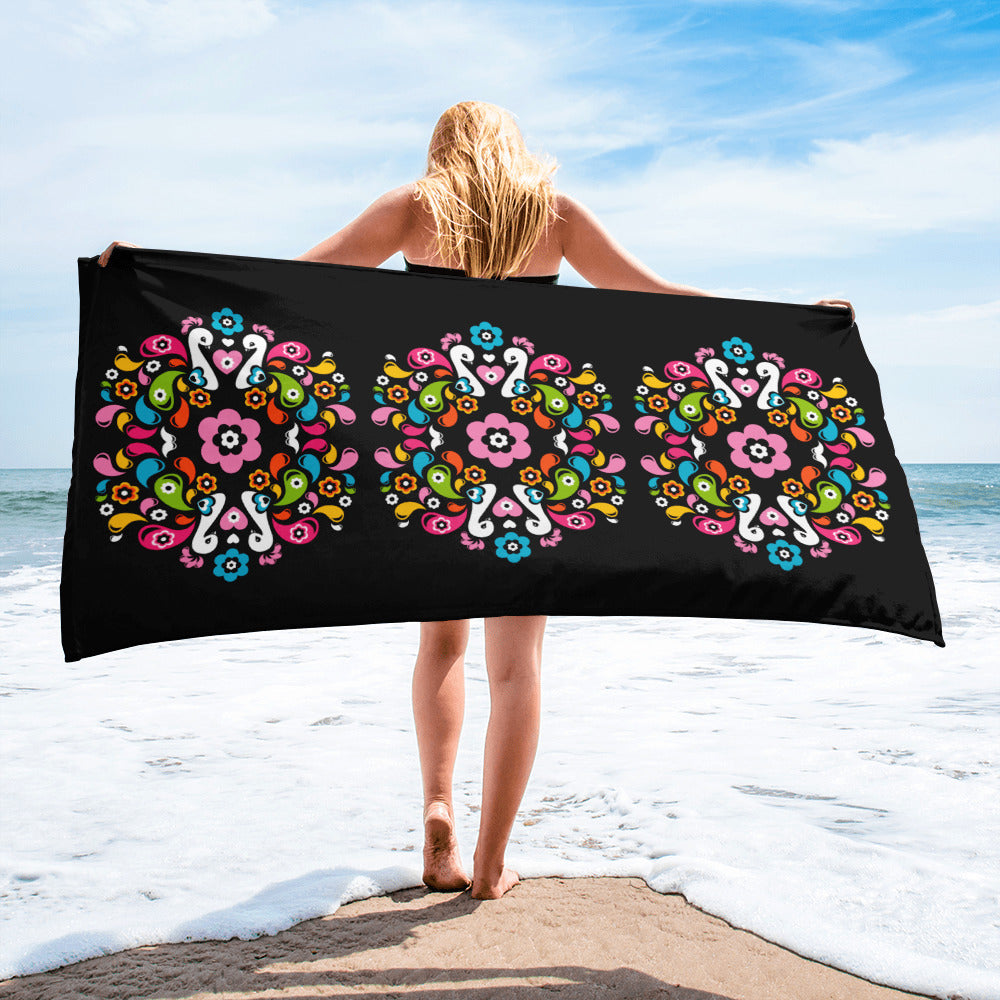 PEACOCK LOVE happy - Towel