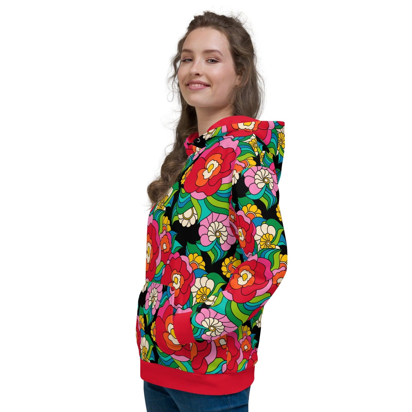 Hoodie - BELLADRAMA - Big bold bloom print