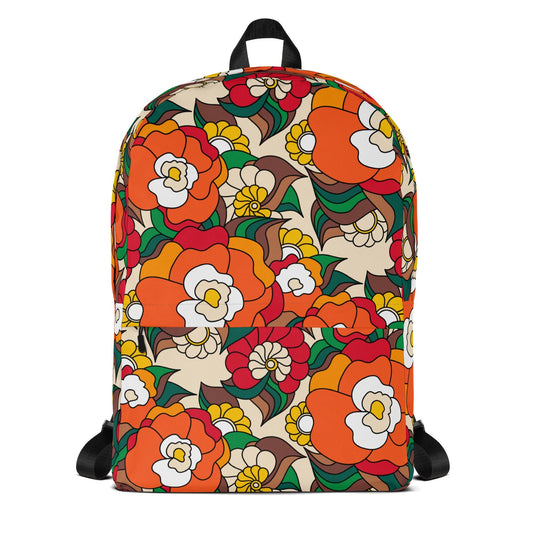 Backpack - BELLADRAMA retro 2 - Big Bold Bloom Print