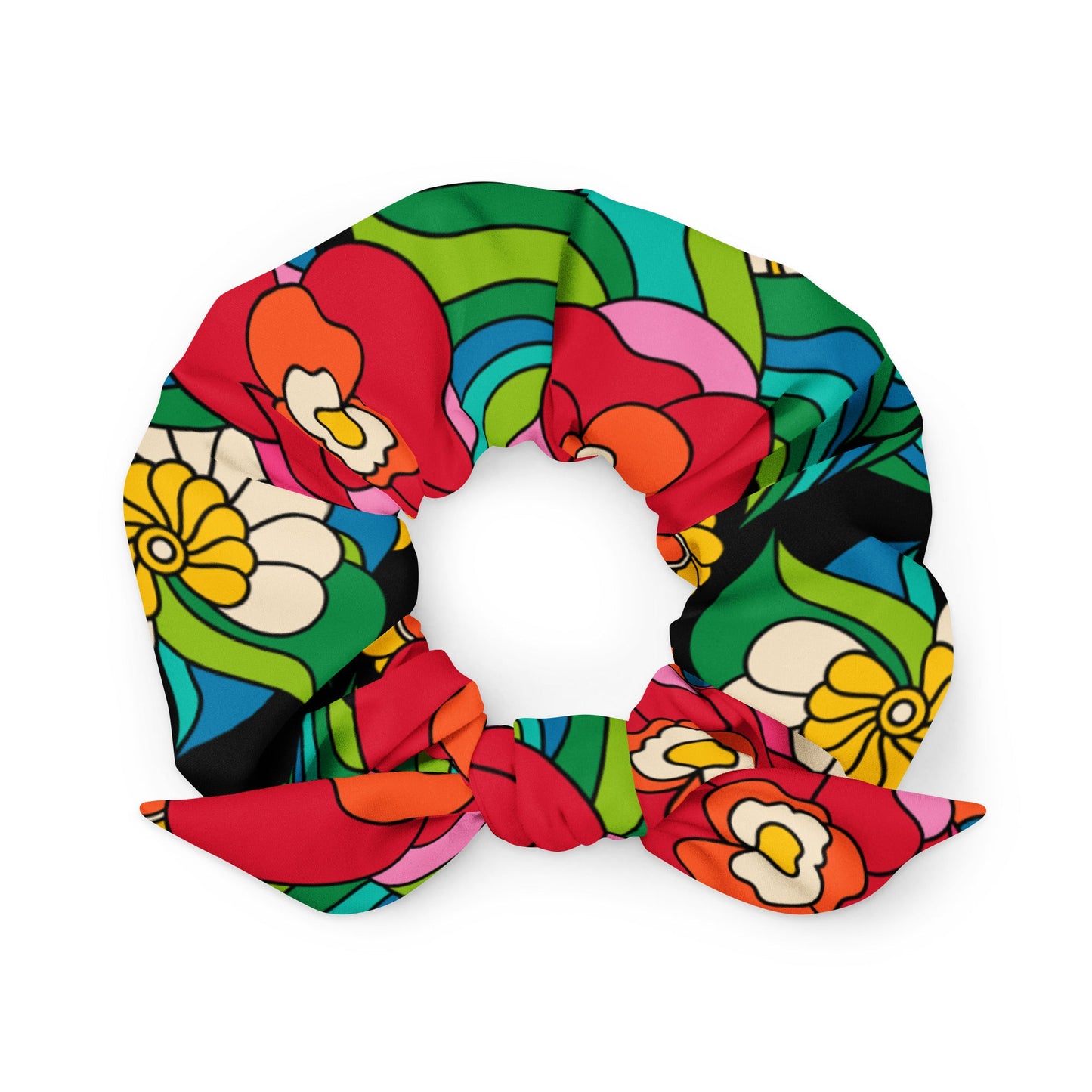 Scrunchie - BELLADRAMA - Big bold bloom print Default Title