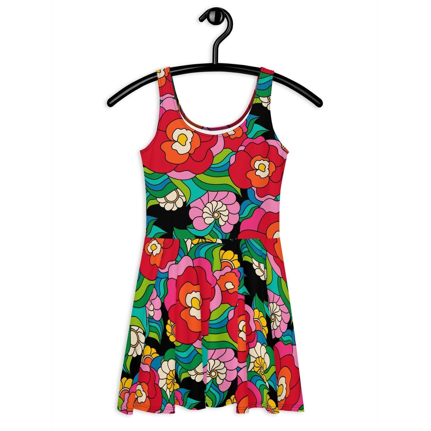 Skater dress - BELLADRAMA - Big bold bloom print 3XL