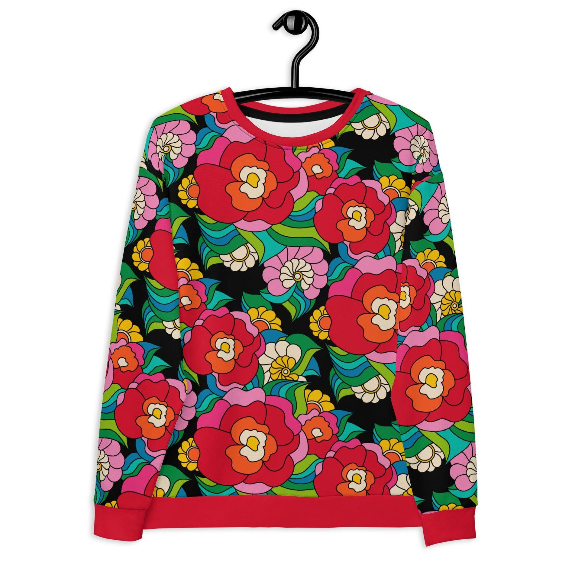 Sweatshirt - BELLADRAMA - Big bold bloom print 3XL