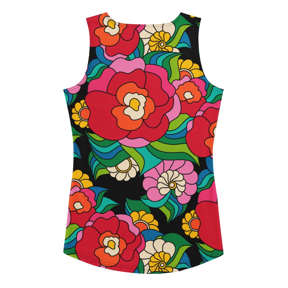 Tank top - BELLADRAMA - Big bold bloom print XL