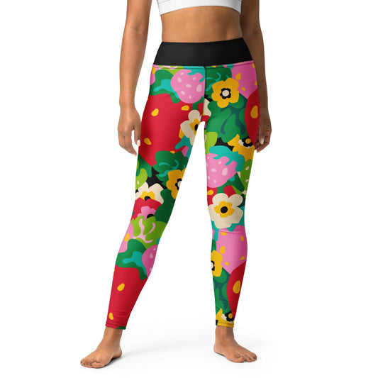 Yoga leggings -2- BERRYLEI - Colorful strawberry print XL