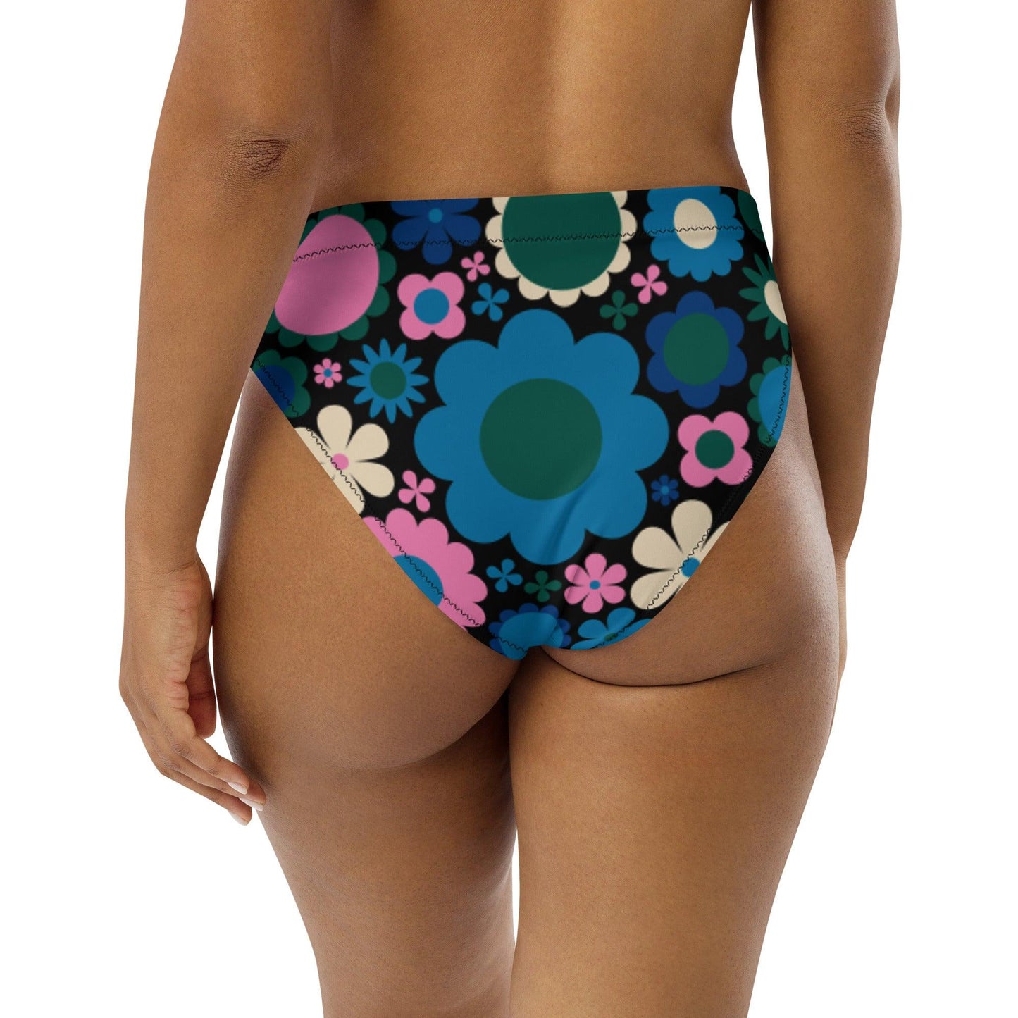 Bikini bottom - BLOOMPOP blue pink - Colorful bloom print