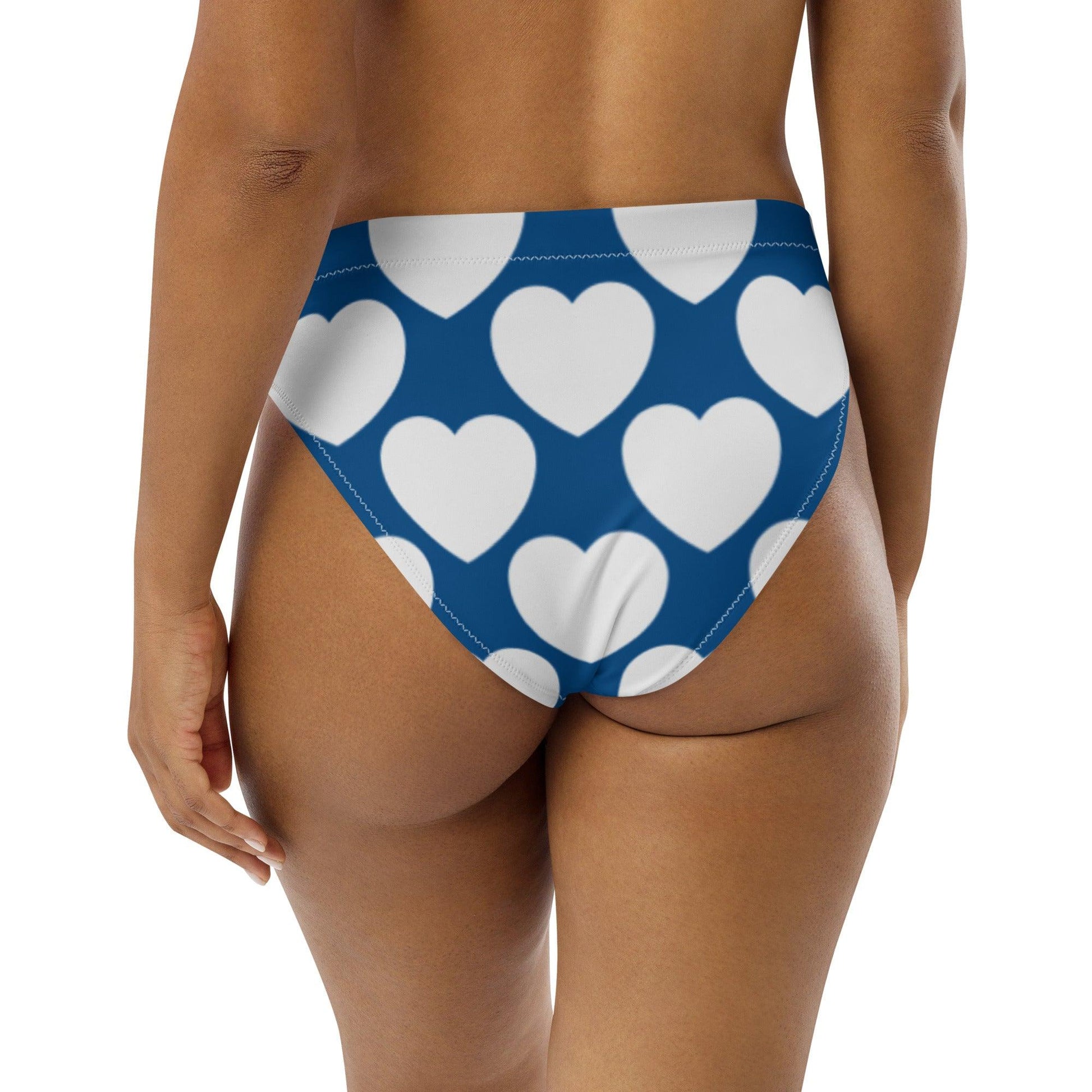 Bikini bottom - ELLIE LOVE fin - Bold heart print