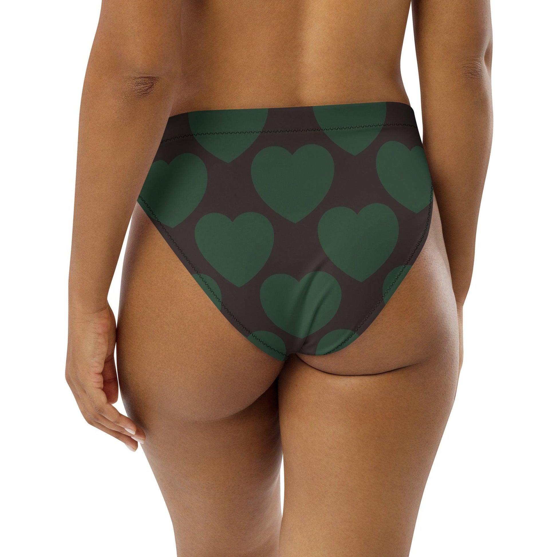 Bikini bottom - ELLIE LOVE forest - Bold heart print