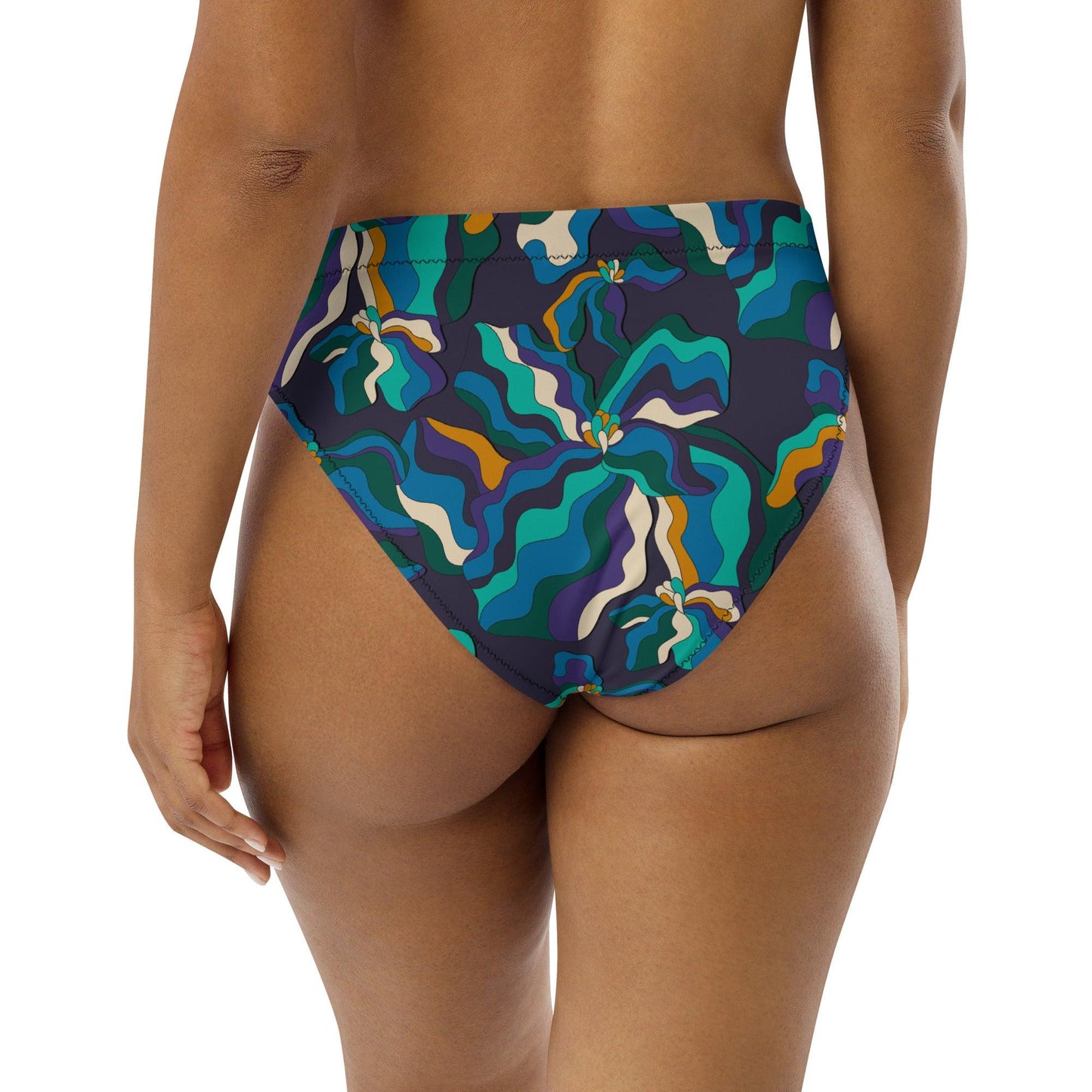 Bikini bottom - SASSY IRIS purple - Bold iris flower print