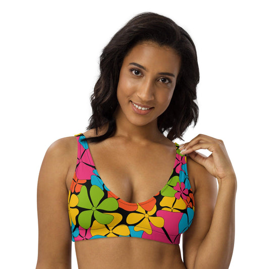 Bikini top - ADELIE color - Wild floral print 3XL