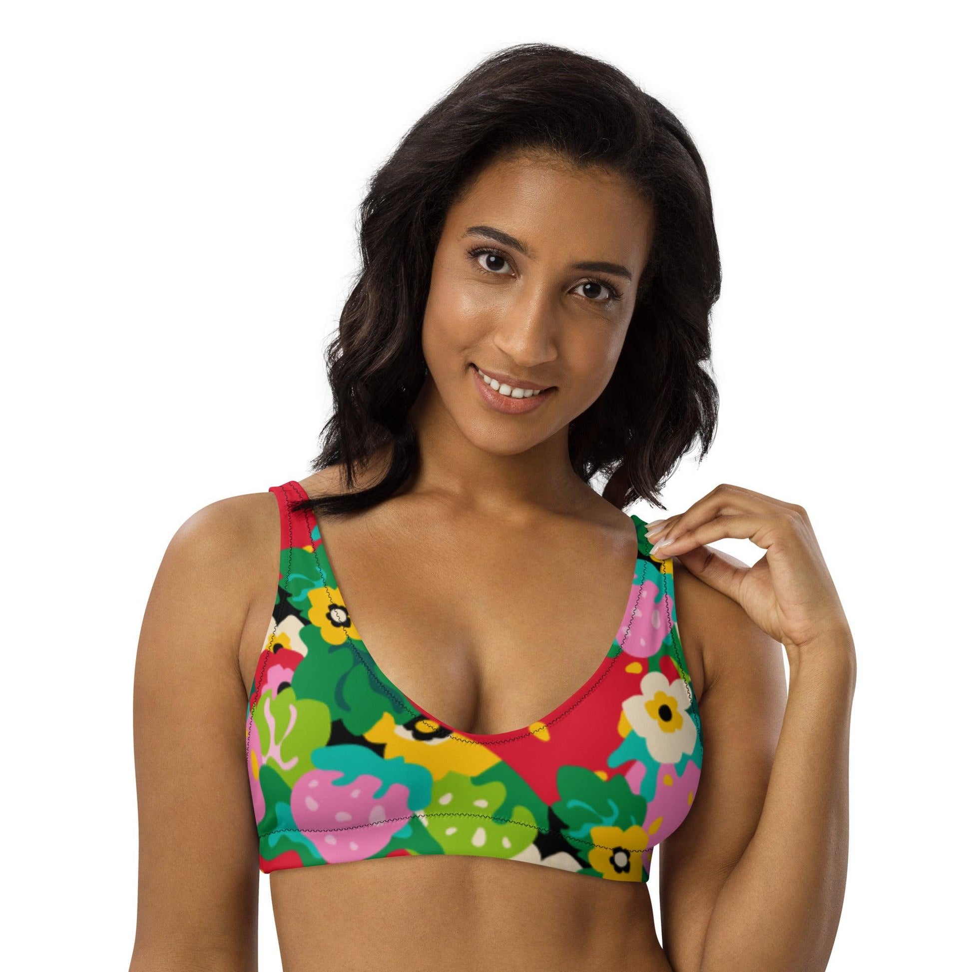 Bikini top - BERRYLEI - Colorful strawberry print 3XL
