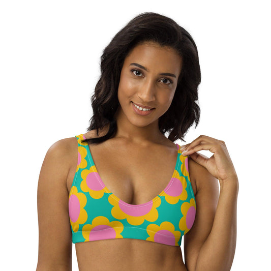 Bikini top - ELLIE - Classic floral print 3XL