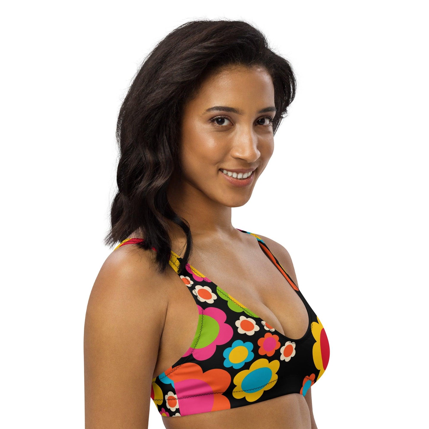 Bikini top - ELLIE mix - Colorful flower mix print