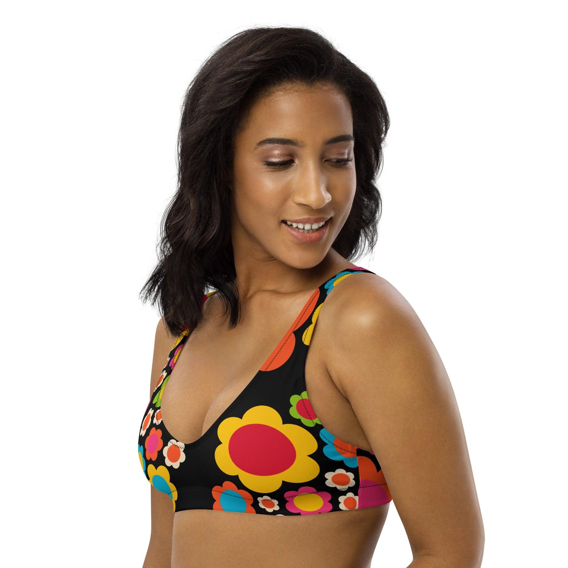 Bikini top - ELLIE mix - Colorful flower mix print