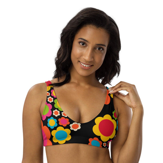 Bikini top - ELLIE mix - Colorful flower mix print 3XL