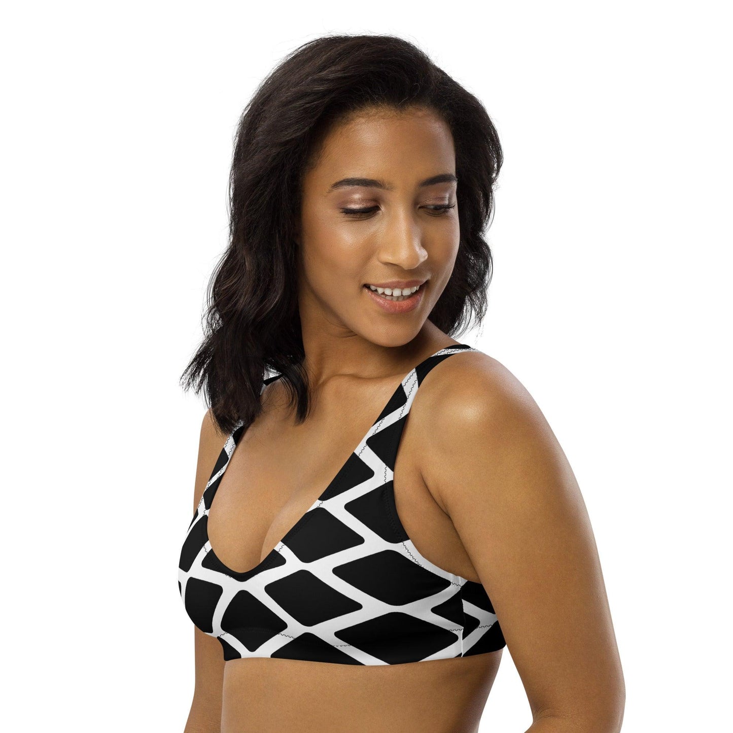 Bikini top - SHALMIAKKI black - SHALMIAK print