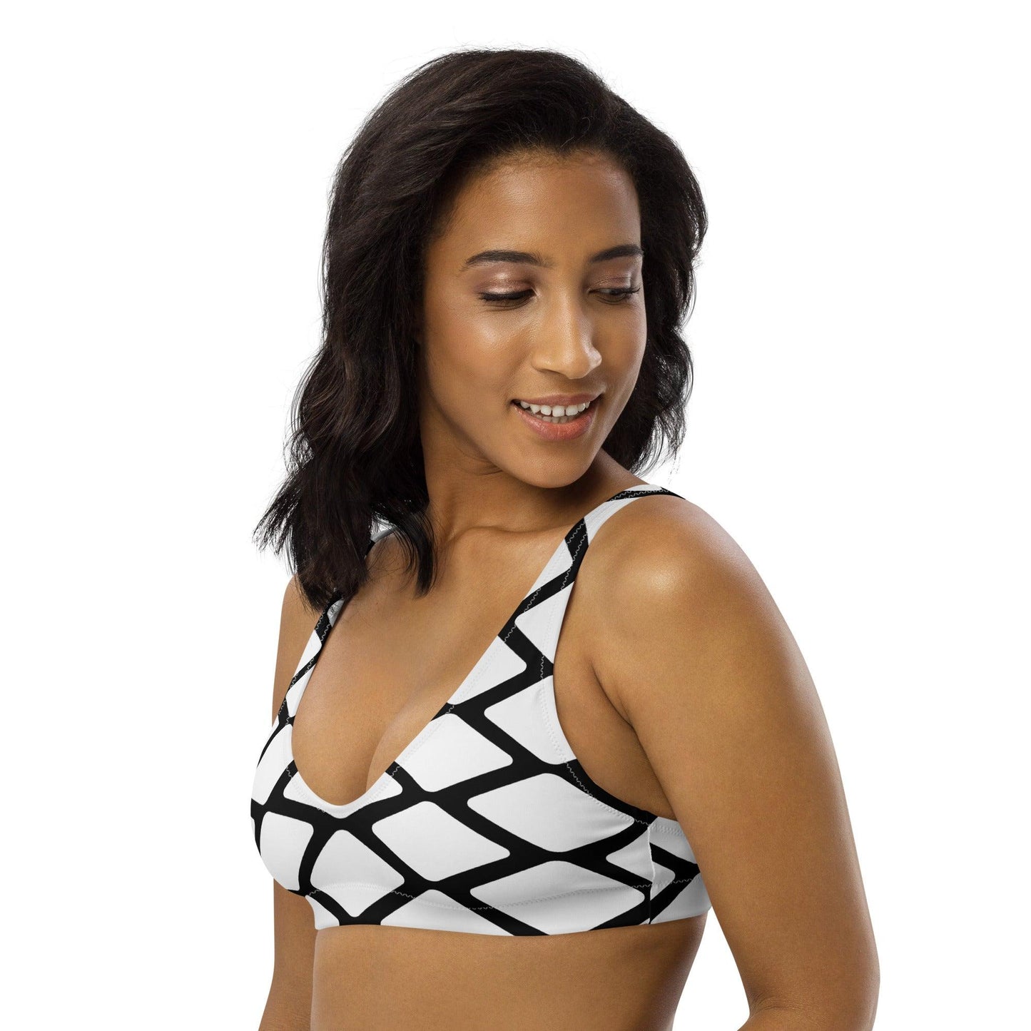 Bikini top - SHALMIAKKI white - SHALMIAK print
