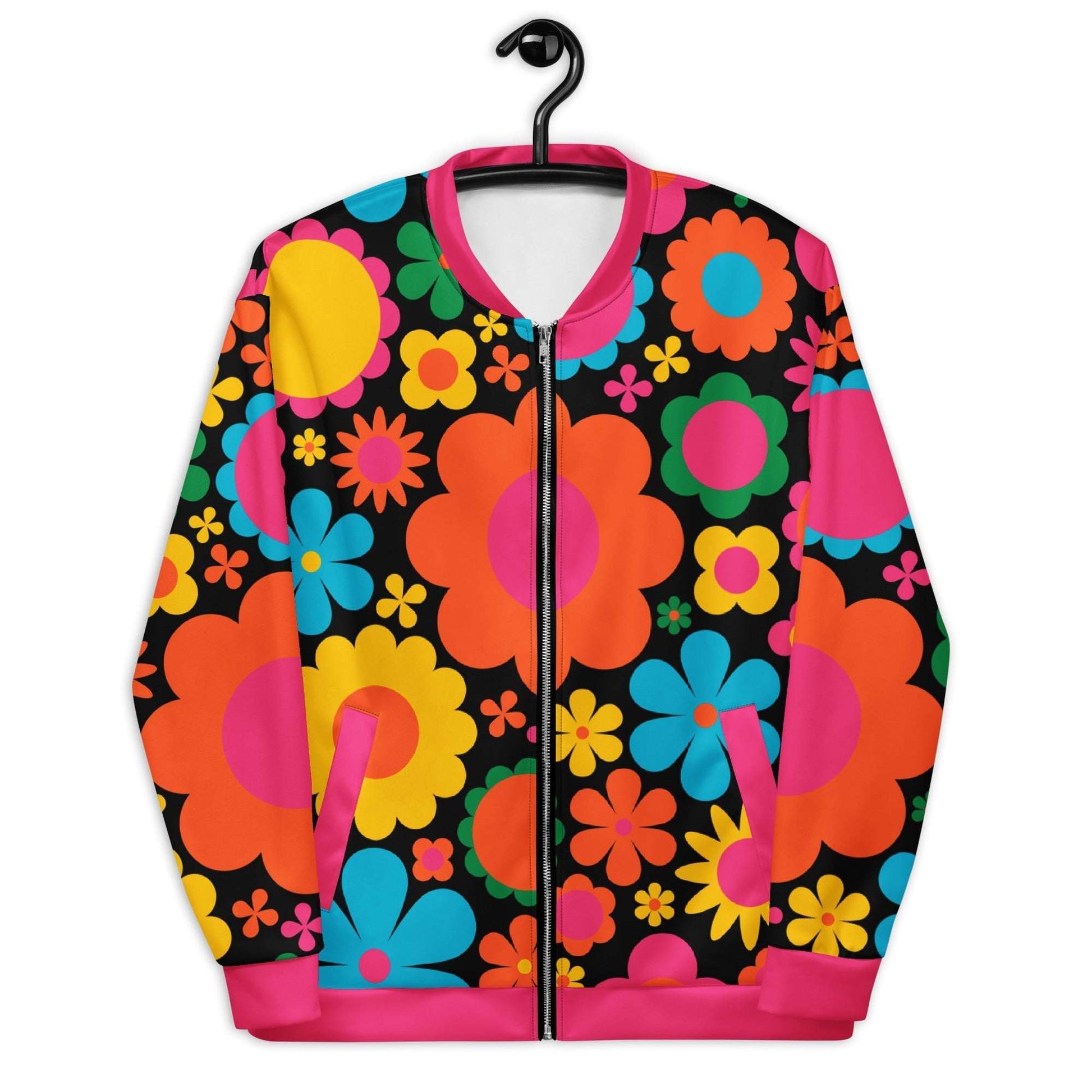 Bomber jacket - BLOOMPOP happy - Colorful bloom print 3XL