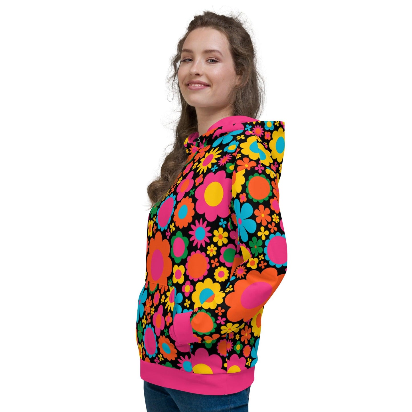 Hoodie - BLOOMPOP happy - Colorful bloom print