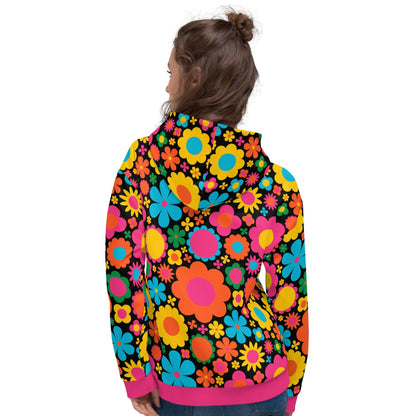 Hoodie - BLOOMPOP happy - Colorful bloom print