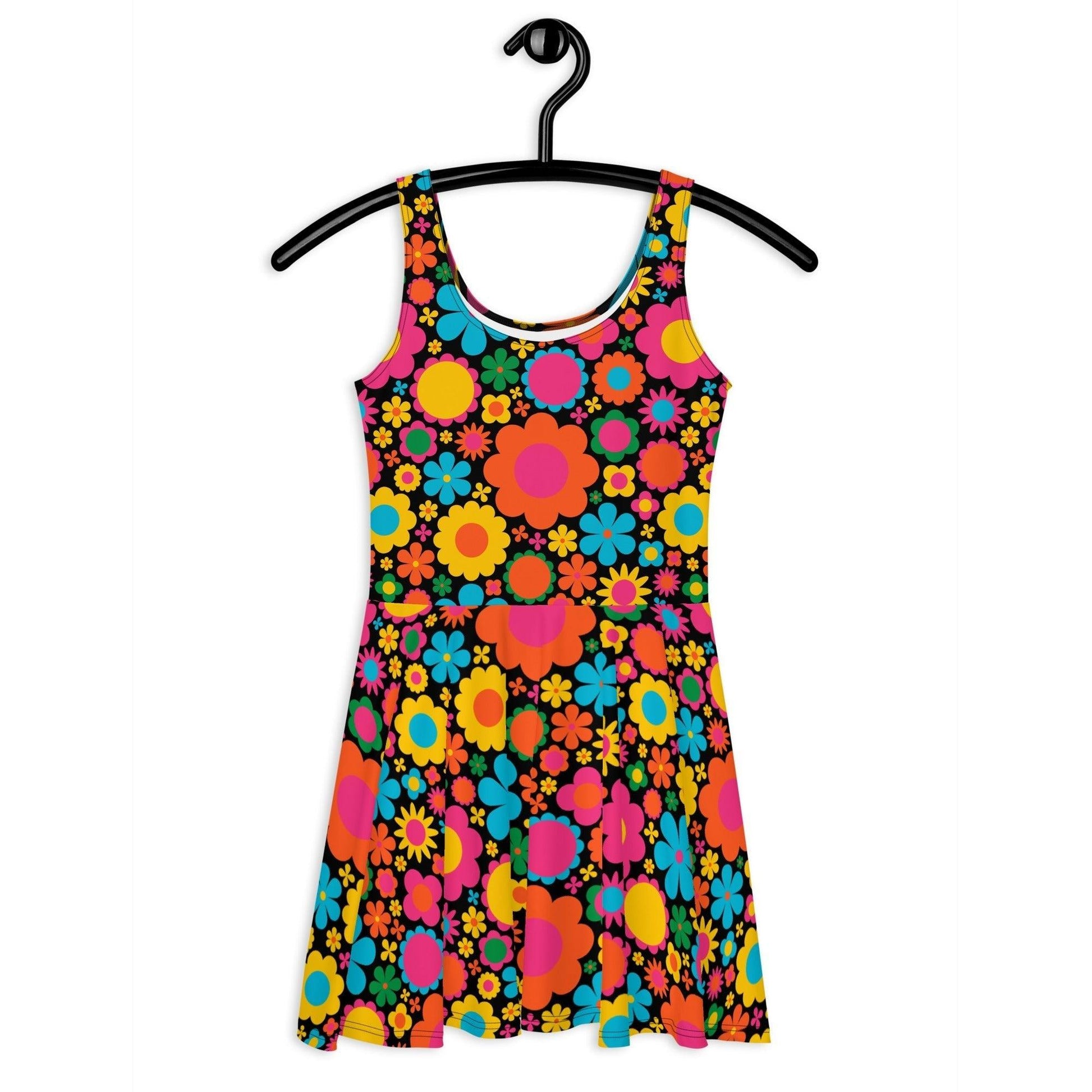 Skater dress - BLOOMPOP happy - Colorful bloom print 3XL