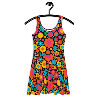 Skater dress - BLOOMPOP happy - Colorful bloom print 3XL