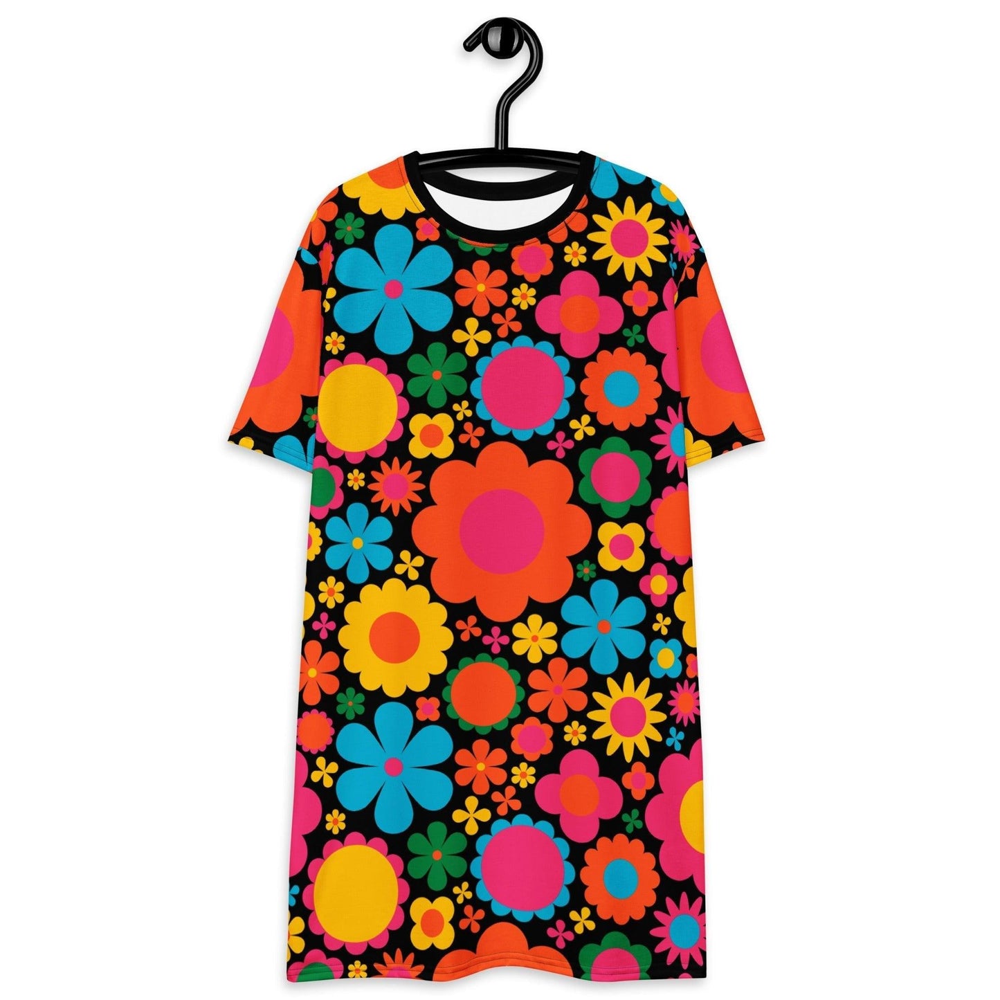 T-shirt dress - BLOOMPOP happy - Colorful bloom print 6XL