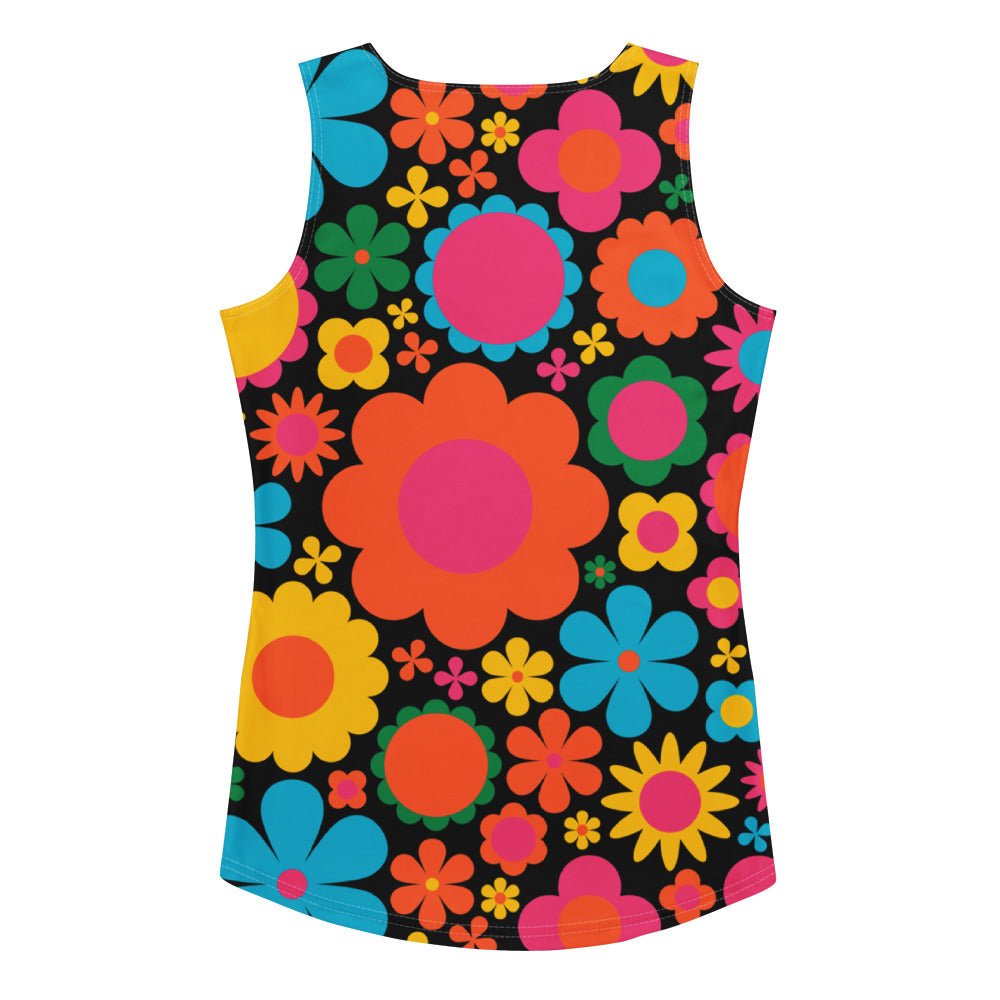 Tank top - BLOOMPOP happy - Colorful bloom print XL