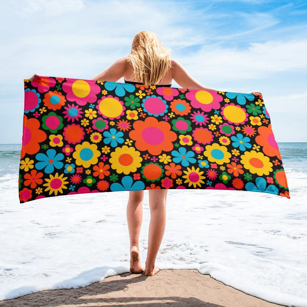 Towel - BLOOMPOP happy - Colorful bloom print Default Title