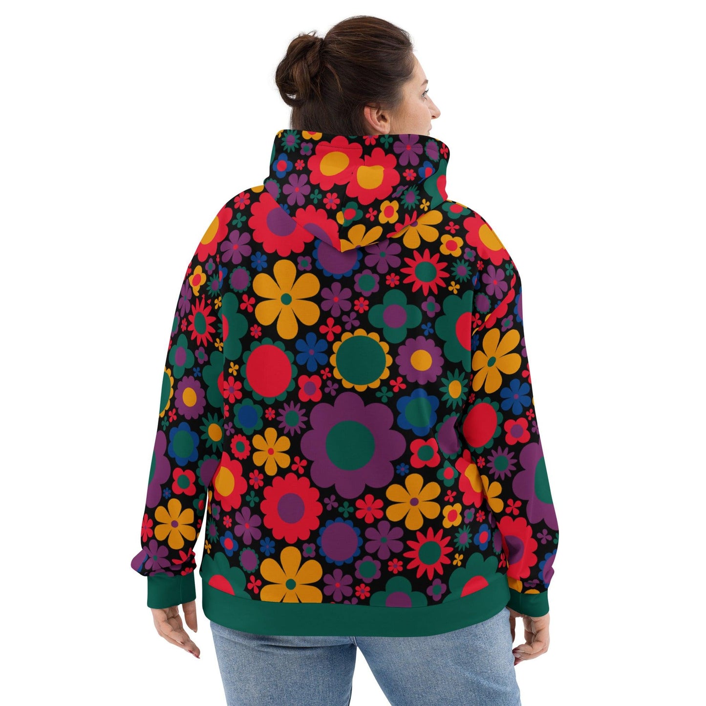 Hoodie - BLOOMPOP misty - Colorful bloom print