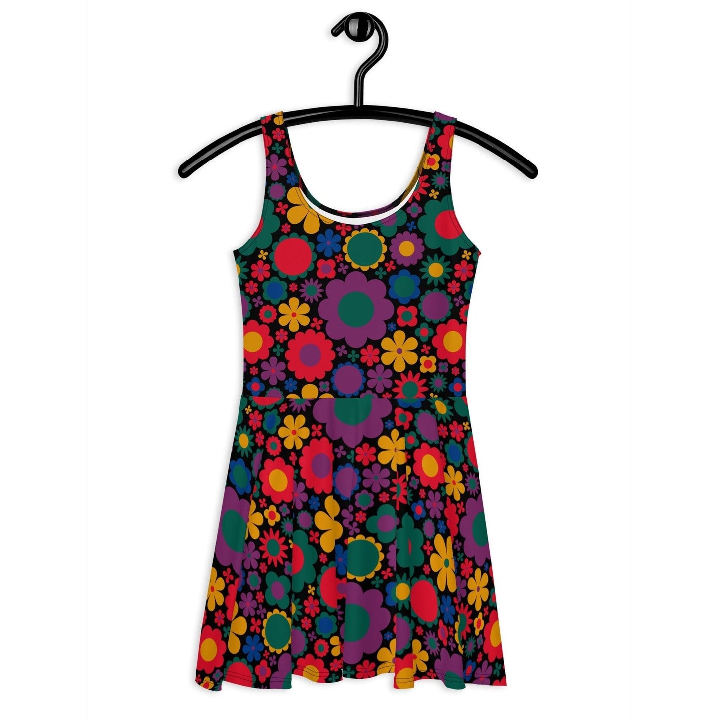 Skater dress - BLOOMPOP misty - Colorful bloom print 3XL