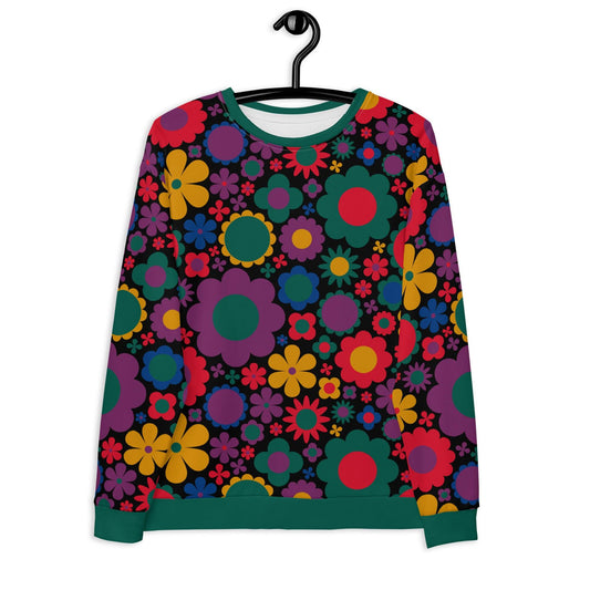 Sweatshirt - BLOOMPOP misty - Colorful bloom print 3XL