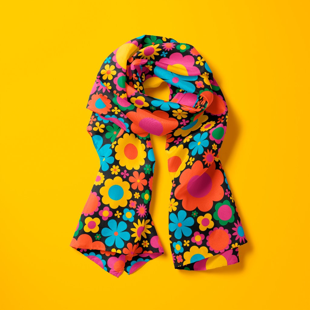 Scarf - BLOOMPOP happy - Colorful bloom print