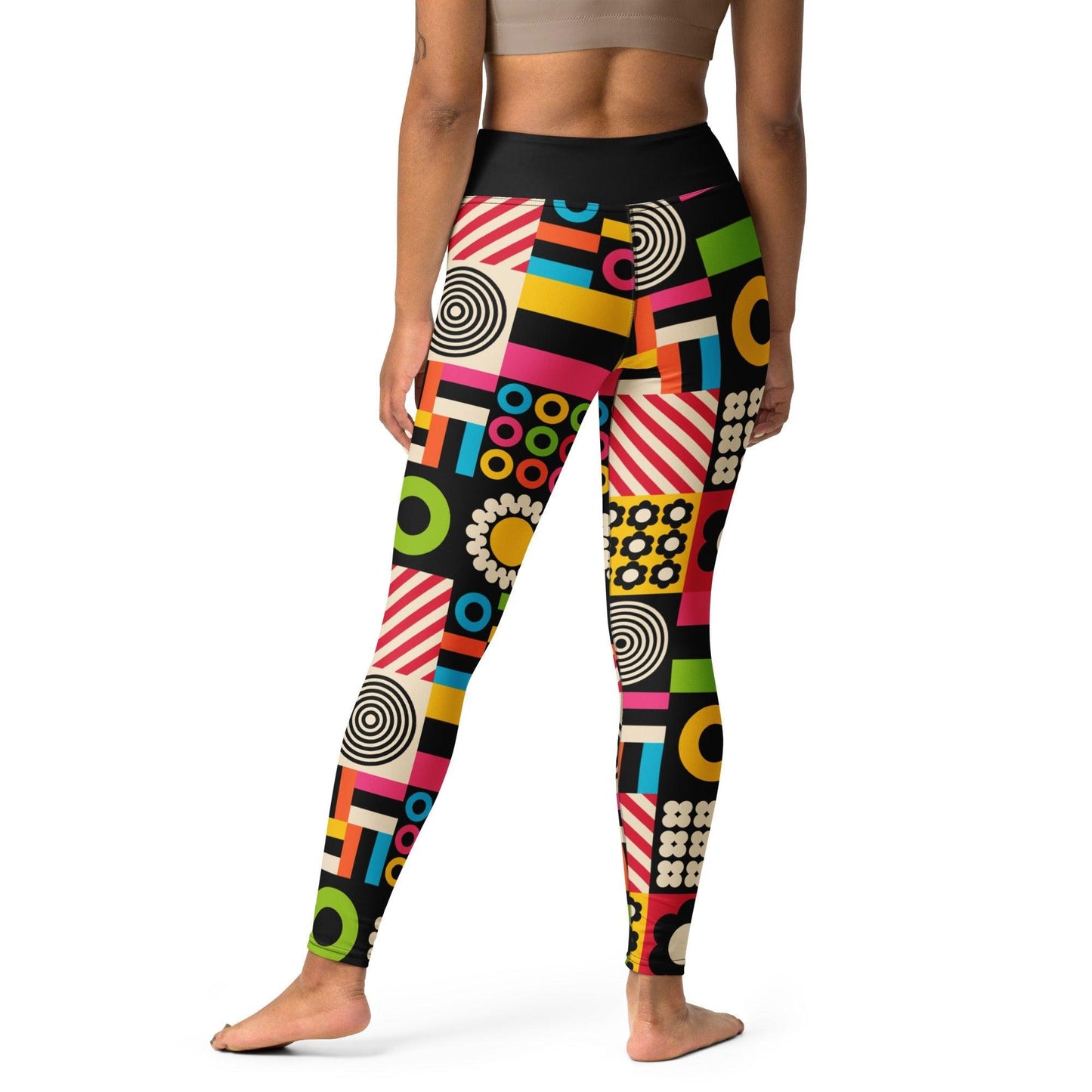 Yoga leggings -2- CANDYBOX - Bold candy shapes print