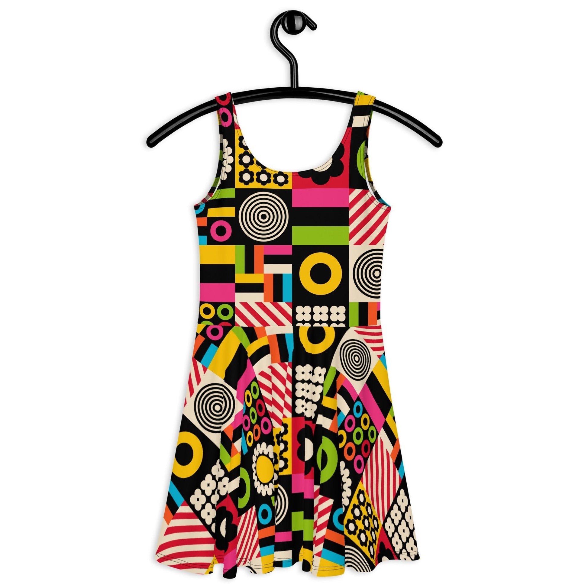 Skater dress - CANDYBOX - Bold candy shapes print