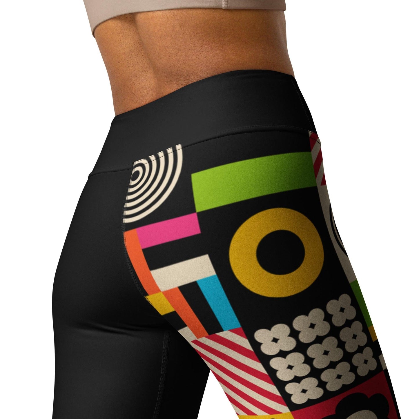 Yoga leggings - CANDYBOX - Bold candy shapes print